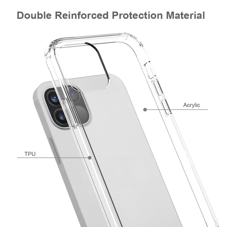 For iPhone 12 / 12 Pro Shockproof Scratchproof TPU + Acrylic Protective Case(Transparent) - iPhone 12 / 12 Pro Cases by buy2fix | Online Shopping UK | buy2fix