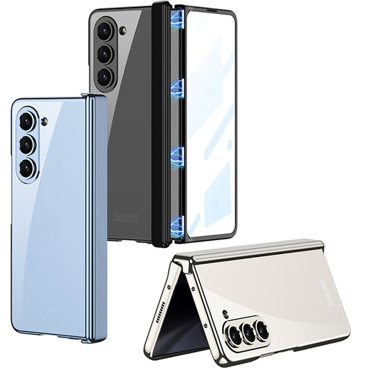 For Samsung Galaxy Z Fold5 GKK Integrated Magnetic Phantom Hinge Folding Phone Case(Blue) by GKK