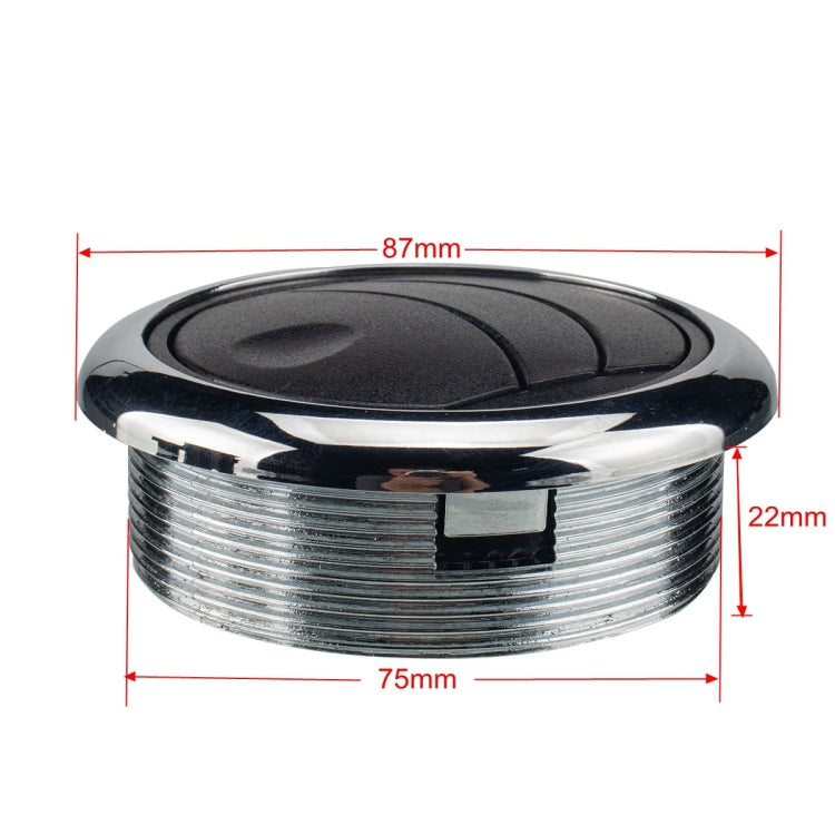 Overall Type 46mm AC Air Outlet Vent for RV Bus Boat Yacht, Thread Height: 22mm by buy2fix