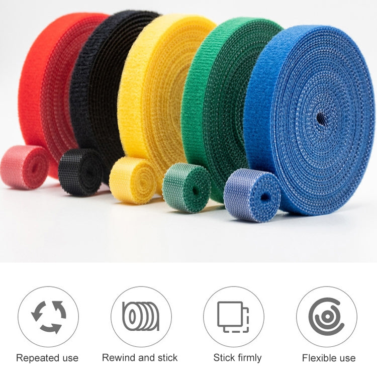 1.2cm 3m Reusable & Dividable Hook and Loop Cable Ties(Random Color Delivery) - Cable Organizer by buy2fix | Online Shopping UK | buy2fix