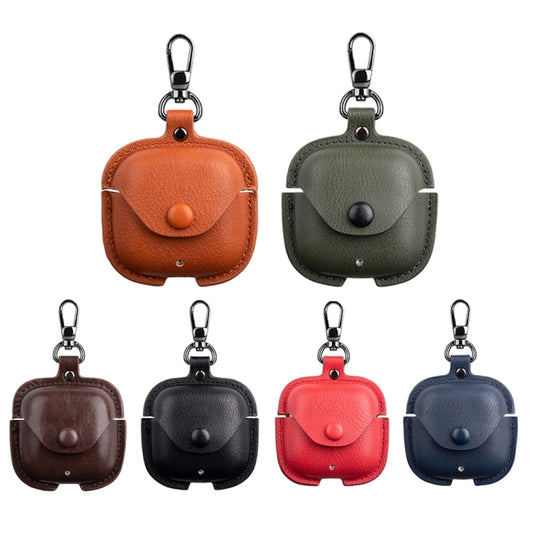 For Huawei FreeBuds SE 2 / SE 3 Leather TWS Earphone Protective Case with Hook(Red) by buy2fix