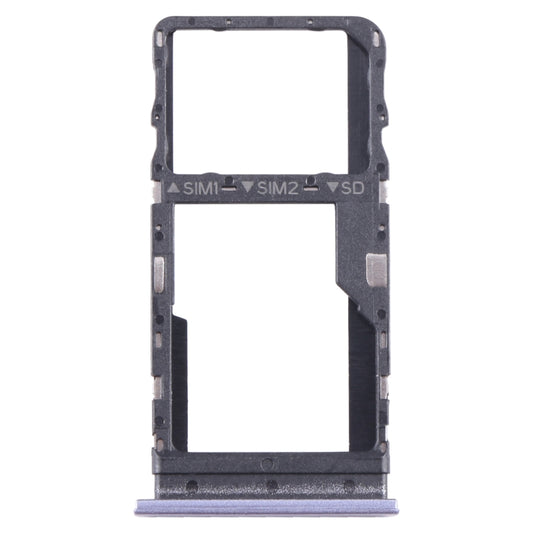 For TCL 40 R Original SIM + Micro SD Card Tray(Purple) by buy2fix