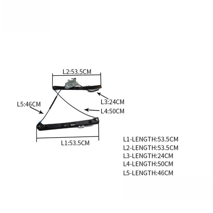 Car Front Left Door Glass Lifter Window Regulator 51337020659 for BMW 3 Series by buy2fix