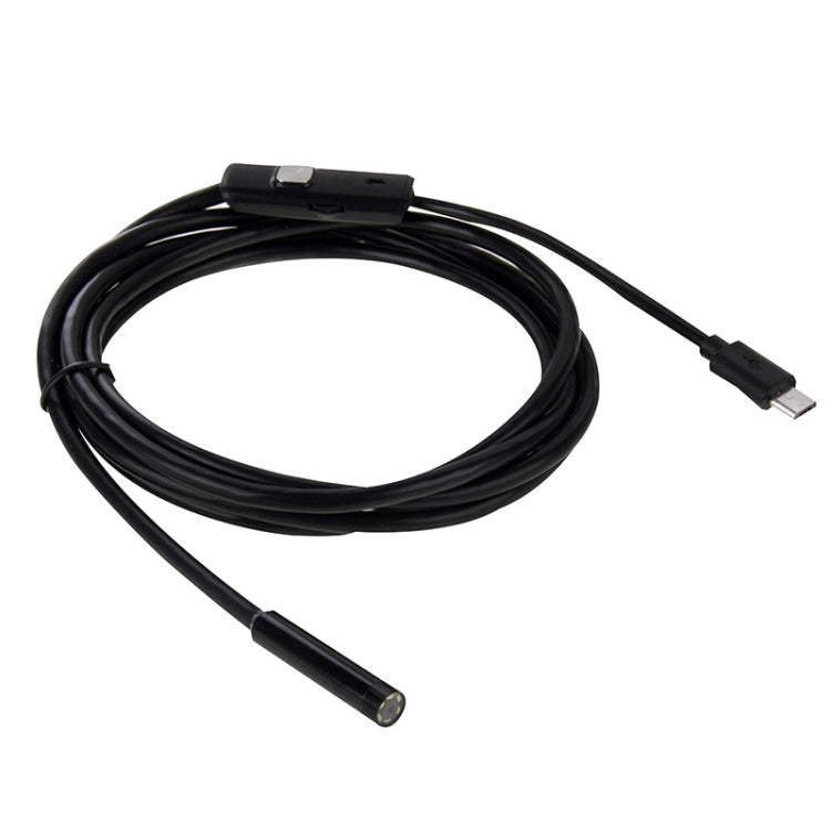 AN97 Waterproof Micro USB Endoscope Hard Tube Inspection Camera for Parts of OTG Function Android Mobile Phone, with 6 LEDs, Lens Diameter:5.5mm(Length: 1m) - by buy2fix | Online Shopping UK | buy2fix