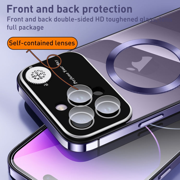 For iPhone 15 Pro Max Aromatherapy MagSafe Magnetic Phone Case(Black) - iPhone 15 Pro Max Cases by buy2fix | Online Shopping UK | buy2fix