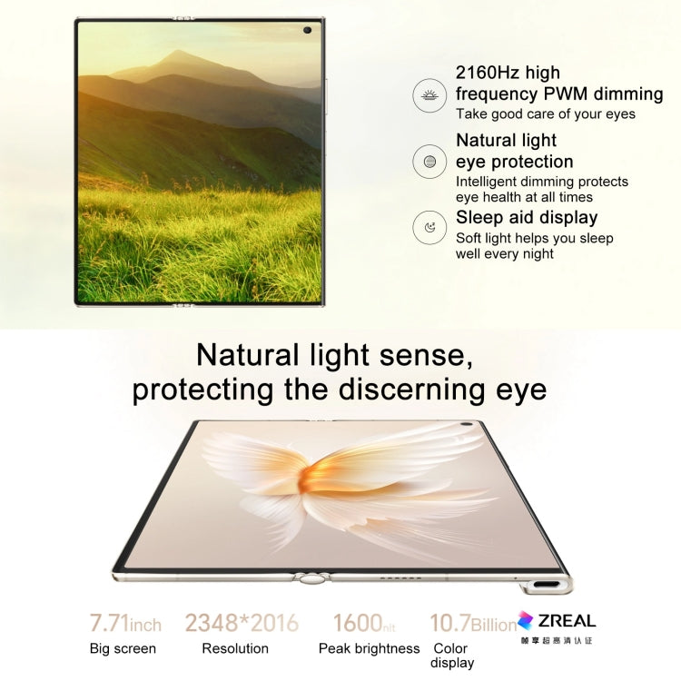 Honor V Purse 5G, 16GB+256GB, Side Fingerprint, 7.71 inch + 6.45 inch MagicOS 7.2 Qualcomm Snapdragon 778G Octa Core, Network: 5G, OTG, NFC, Not Support Google Play(Gold) - Honor by HONOR | Online Shopping UK | buy2fix