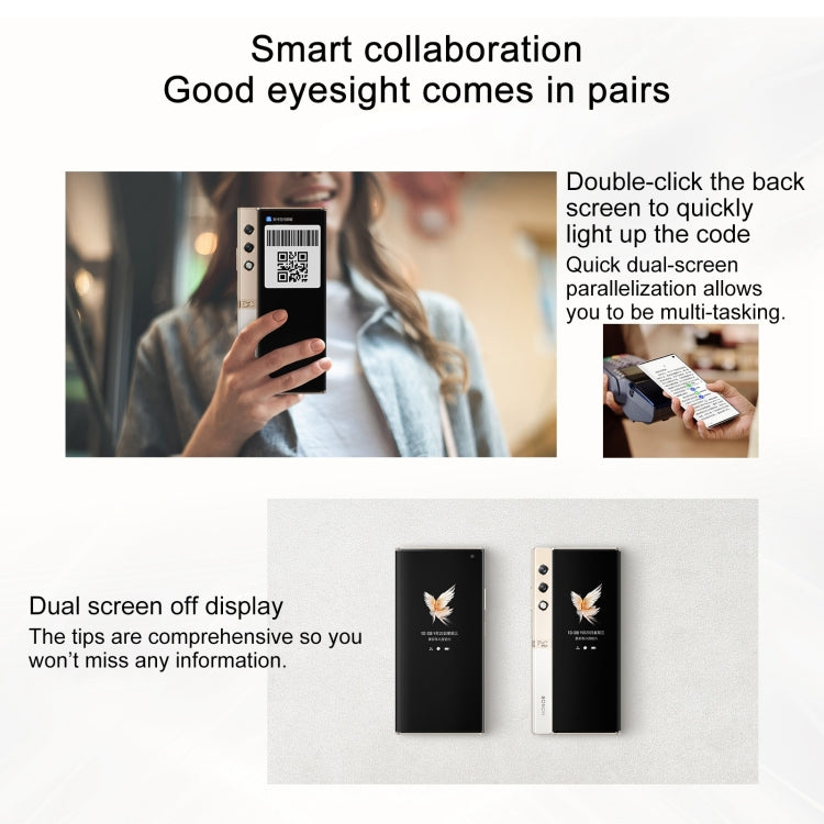 Honor V Purse 5G, 16GB+256GB, Side Fingerprint, 7.71 inch + 6.45 inch MagicOS 7.2 Qualcomm Snapdragon 778G Octa Core, Network: 5G, OTG, NFC, Not Support Google Play(Gold) - Honor by HONOR | Online Shopping UK | buy2fix