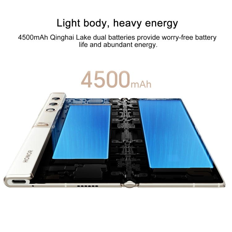 Honor V Purse 5G, 16GB+256GB, Side Fingerprint, 7.71 inch + 6.45 inch MagicOS 7.2 Qualcomm Snapdragon 778G Octa Core, Network: 5G, OTG, NFC, Not Support Google Play(Gold) - Honor by HONOR | Online Shopping UK | buy2fix
