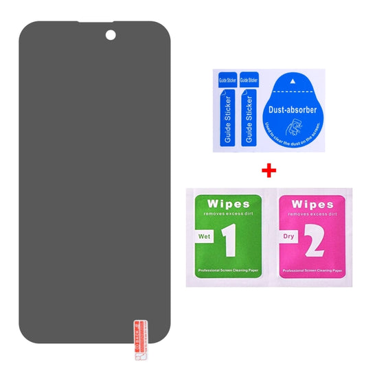 For iPhone 15 Pro Max / 15 Plus High Transparency Full Cover Anti-spy Tempered Glass Film by buy2fix