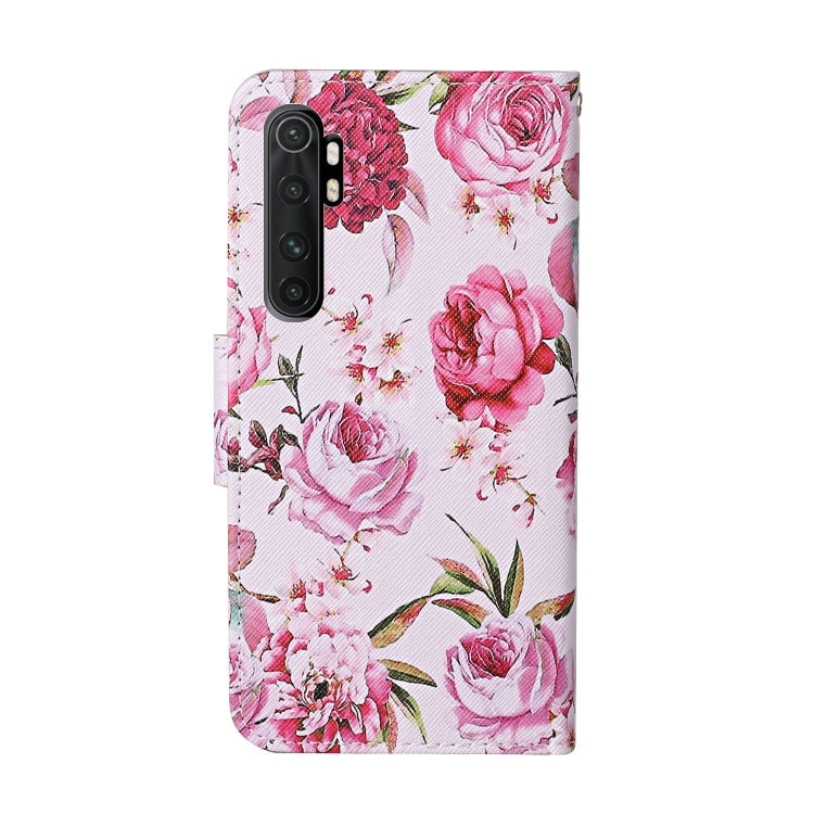 For Xiaomi Mi Note 10 Lite Colored Drawing Pattern Horizontal Flip Leather Case with Holder & Card Slots & Wallet(Peony) - Xiaomi Cases by buy2fix | Online Shopping UK | buy2fix
