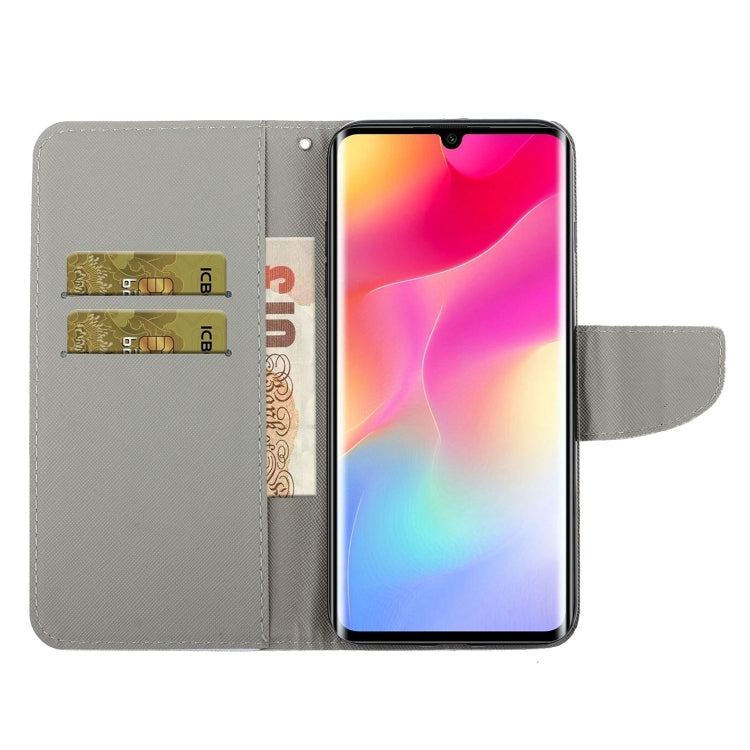For Xiaomi Mi Note 10 Lite Colored Drawing Pattern Horizontal Flip Leather Case with Holder & Card Slots & Wallet(Peony) - Xiaomi Cases by buy2fix | Online Shopping UK | buy2fix