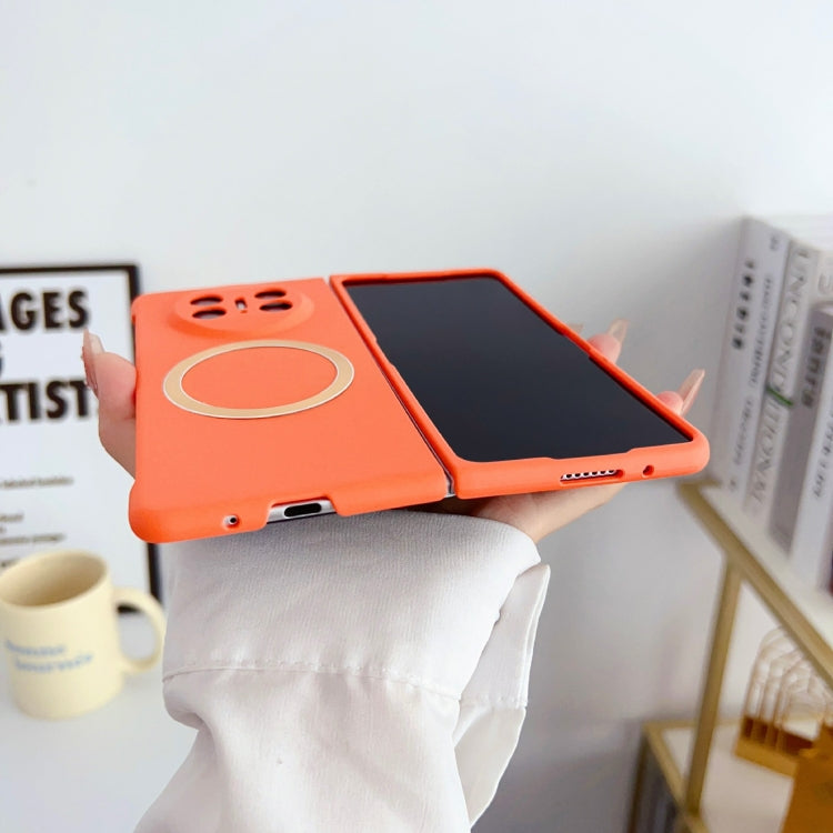 For Huawei Mate X3 Skin Feel PC MagSafe Phone Case(Orange) - Huawei Cases by buy2fix | Online Shopping UK | buy2fix