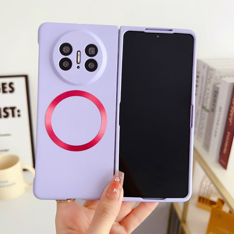 For Huawei Mate X3 Skin Feel PC MagSafe Phone Case(Sakura Purple) - Huawei Cases by buy2fix | Online Shopping UK | buy2fix