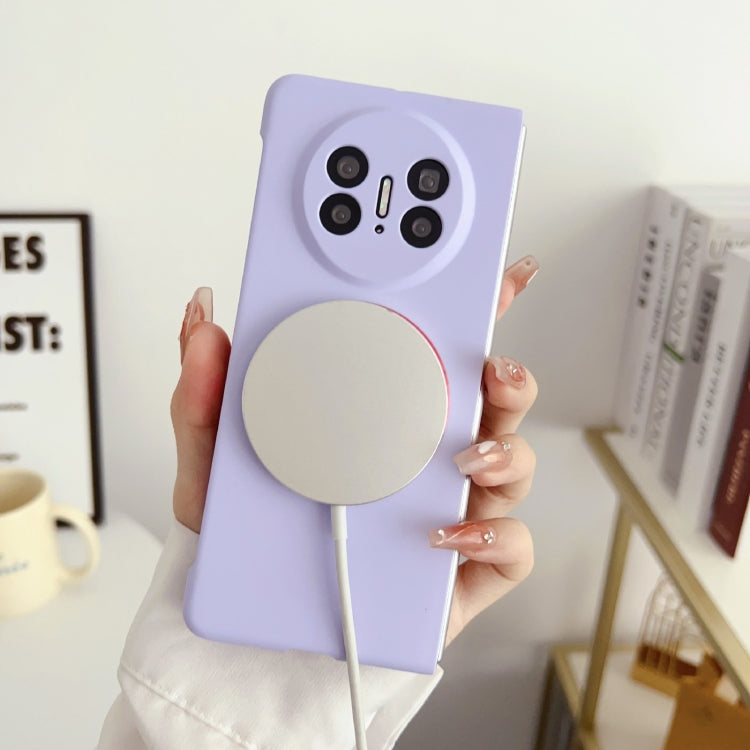 For Huawei Mate X3 Skin Feel PC MagSafe Phone Case(Sakura Purple) - Huawei Cases by buy2fix | Online Shopping UK | buy2fix