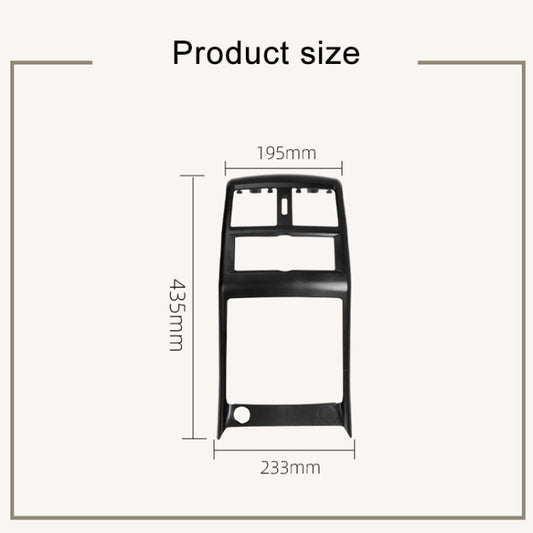 For Mercedes Benz ML320 / GL450 Car Rear Air Conditioner Air Outlet Panel Cover 166 680 7403, Style:Dual Hole(Black) by buy2fix