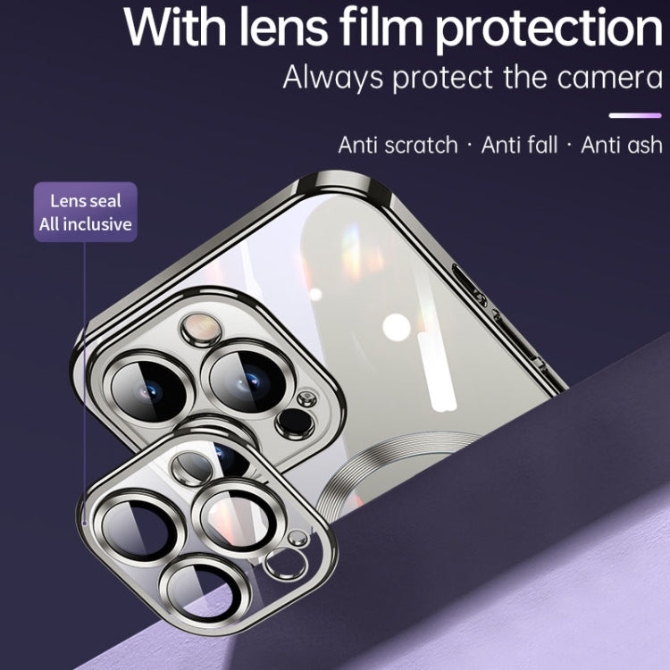 For iPhone 15 SULADA MagSafe Plating TPU Shockproof Phone Soft Case(Sierra Blue) by SULADA