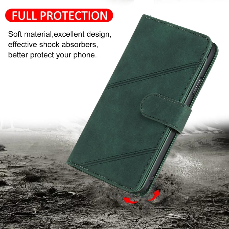 For iPhone 15 Pro Max Skin Feel Multi-card Wallet Leather Phone Case(Green) by buy2fix