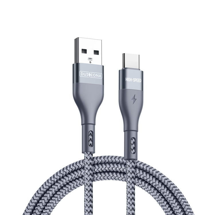 DUZZONA A8 2.4A USB to USB-C/Type-C Charging Data Cable, Length:1m - USB-C & Type-C Cable by DUZZONA | Online Shopping UK | buy2fix