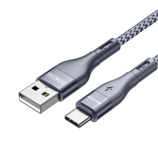 DUZZONA A8 2.4A USB to USB-C/Type-C Charging Data Cable, Length:1m by DUZZONA