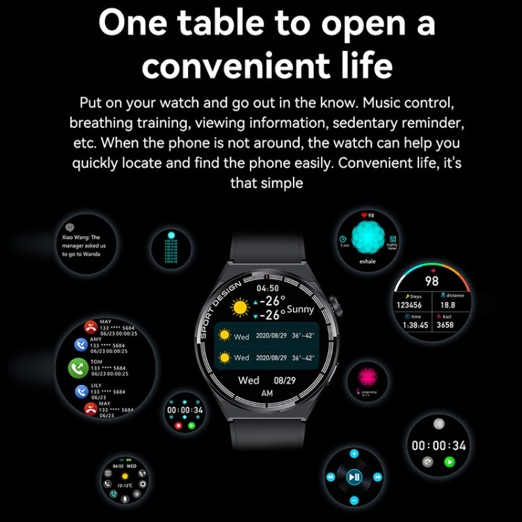 HDT MAX 1.60 inch Black Dial Milan Steel Band IP68 Waterproof Smart Watch Support Bluetooth Call(Black) by buy2fix