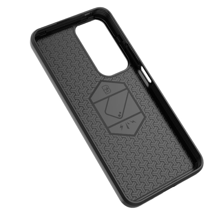 For Honor 90 Lite 5G Sliding Camshield TPU + PC Shockproof Phone Case with Holder(Black) - Honor Cases by buy2fix | Online Shopping UK | buy2fix