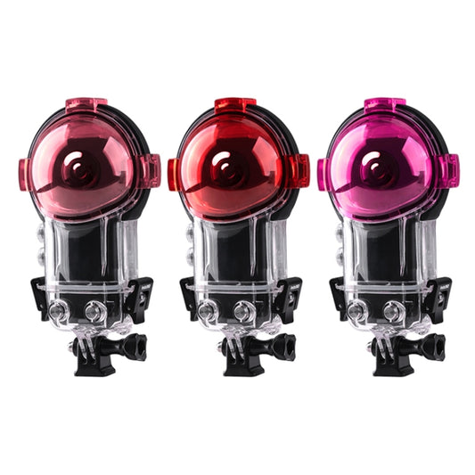 For Insta360 X3 Housing Diving Color Lens Filter(Pink) by buy2fix