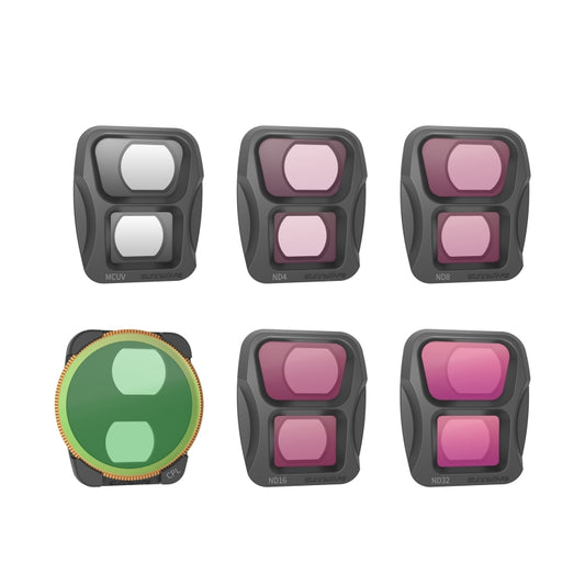 For DJI Air 3 Sunnylife Camera Lens Filter, Filter:6 in 1 MCUV CPL ND4 ND8 ND16 ND32 by Sunnylife