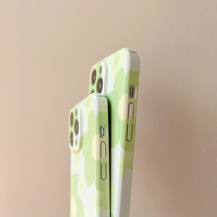 For iPhone 15 Pro Max PC Phone Case(Green Flower) by buy2fix