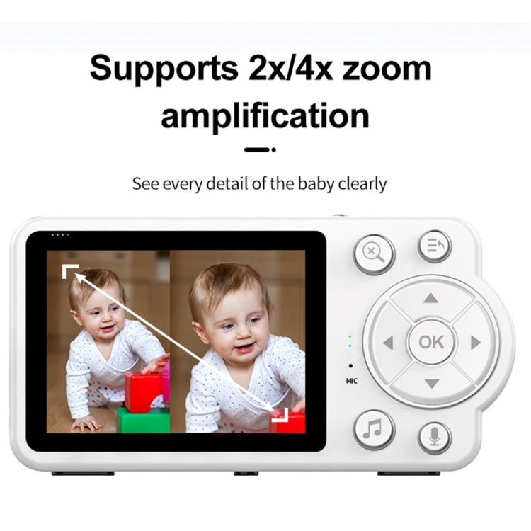 YE10-C3 2.8 inch 2.4G Wireless Video Night Vision Baby Monitor Security Camera(EU Plug) - Baby Monitor by buy2fix | Online Shopping UK | buy2fix