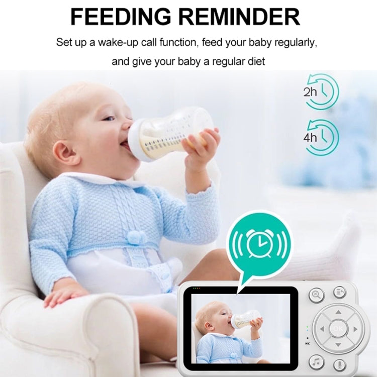 YE10-C3 2.8 inch 2.4G Wireless Video Night Vision Baby Monitor Security Camera(EU Plug) - Baby Monitor by buy2fix | Online Shopping UK | buy2fix