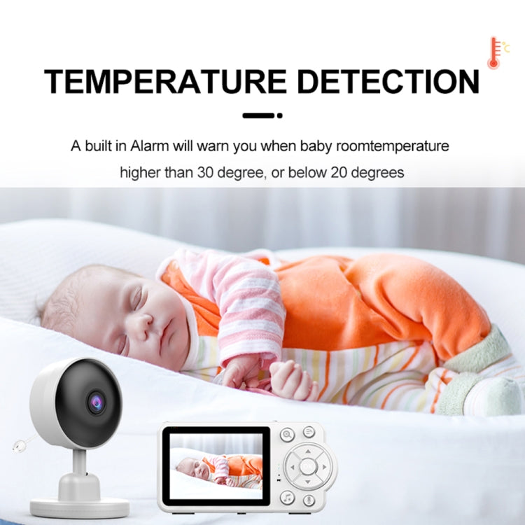 YE10-C3 2.8 inch 2.4G Wireless Video Night Vision Baby Monitor Security Camera(EU Plug) - Baby Monitor by buy2fix | Online Shopping UK | buy2fix