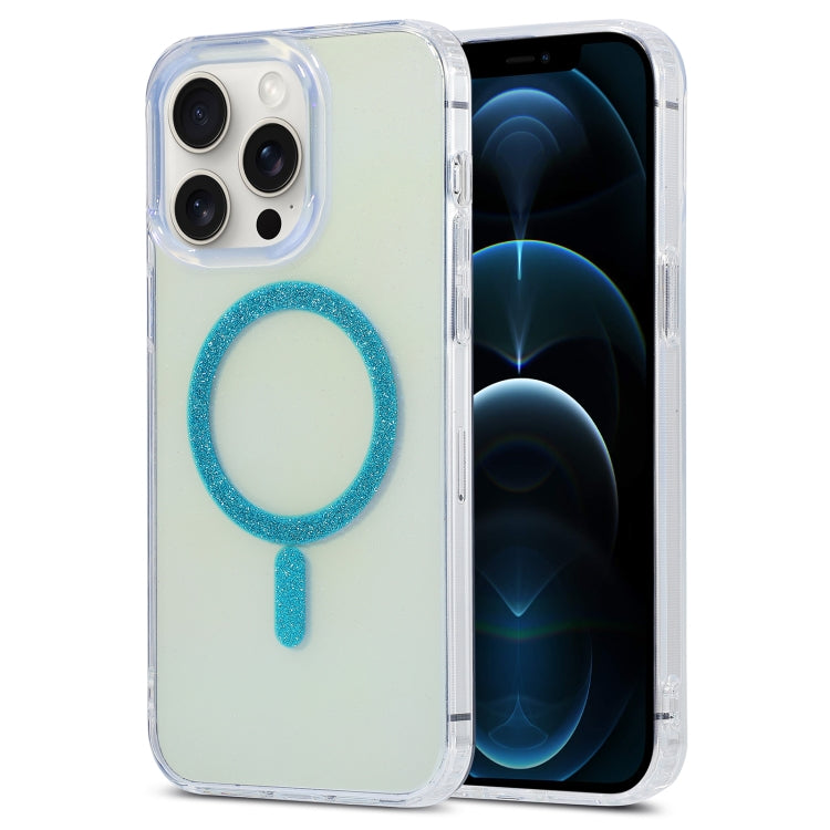 For iPhone 12 Pro Max Magic Diamond Blu-ray MagSafe Phone Case(Blue) - iPhone 12 Pro Max Cases by buy2fix | Online Shopping UK | buy2fix
