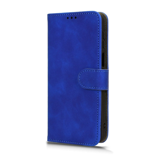 For Motorola Moto G54 5G Skin Feel Magnetic Flip Leather Phone Case(Blue) by buy2fix