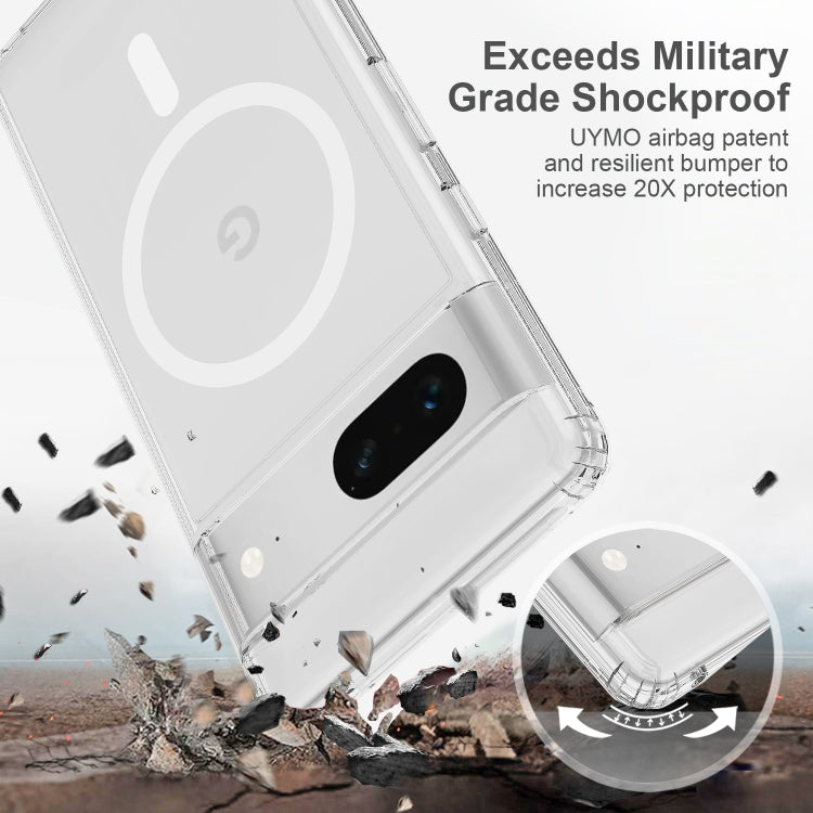 For Google Pixel 7 MagSafe Clear Acrylic PC Hybrid TPU Phone Case(Transparent) - Google Cases by buy2fix | Online Shopping UK | buy2fix