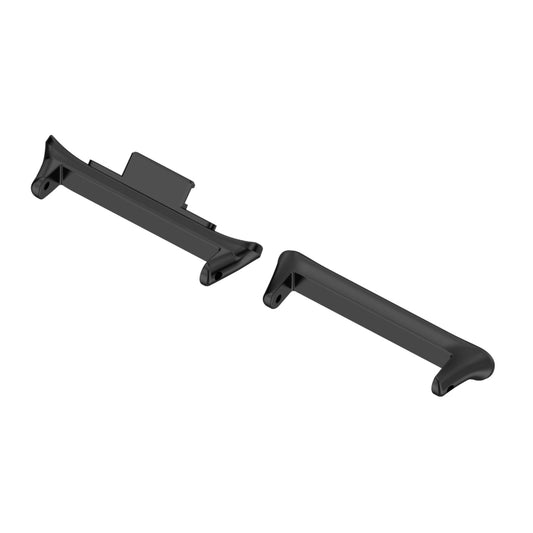 For Xiaomi Mi Band 8 Pro 1 Pair Stainless Steel Metal Watch Band Connector(Black) by buy2fix