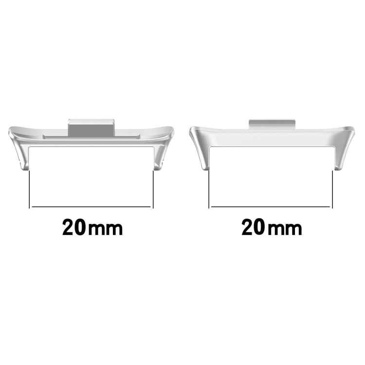 For Xiaomi Mi Band 8 Pro 1 Pair Stainless Steel Metal Watch Band Connector(Rose Gold) - For Xiaomi by buy2fix | Online Shopping UK | buy2fix