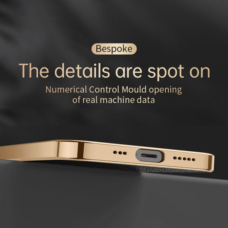 For iPhone 15 Pro Max SULADA TPU + Litchi Texture Leather Phone Case(Orange) by SULADA