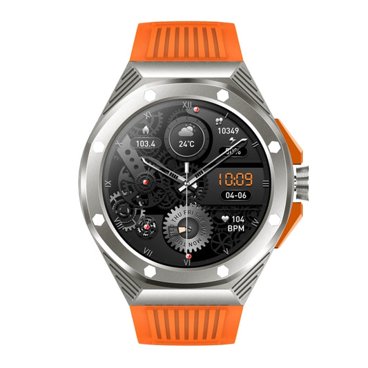 HT8 1.46 inch Round Screen Bluetooth Smart Watch, Support Health Monitoring & 100+ Sports Modes & Alipay(Orange) by buy2fix