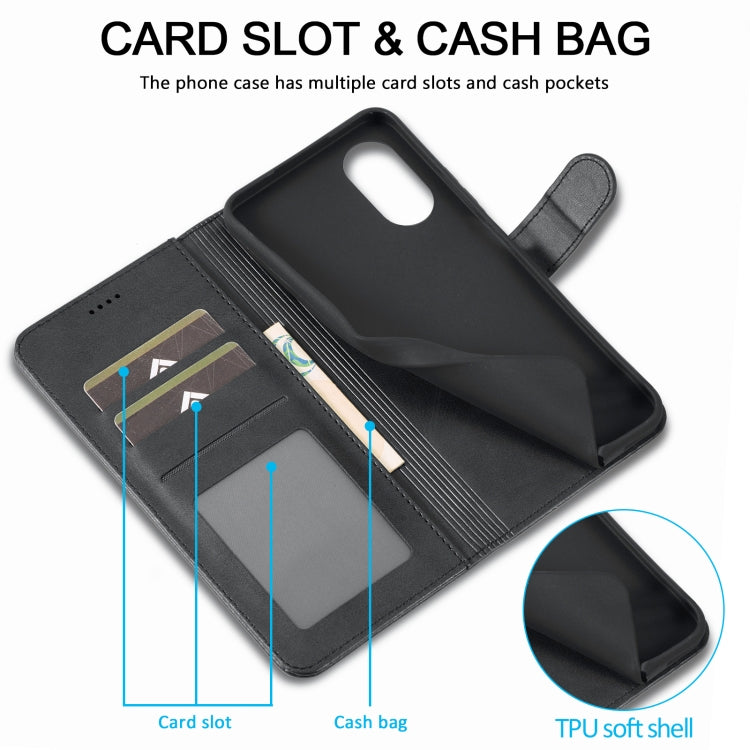 For OPPO A58 4G / A98 5G / F23 5G LC.IMEEKE Calf Texture Horizontal Flip Leather Case(Black) by LC.IMEEKE