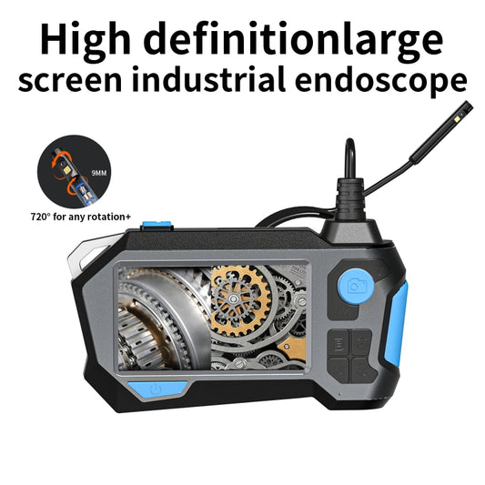 P120 Rotatable 8mm Dual Lenses Industrial Endoscope with Screen, 9mm Tail Pipe Diameter, Spec:10m Tube by buy2fix