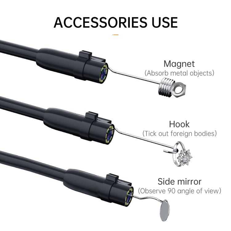 P200 8mm Front Lenses Detachable Industrial Pipeline Endoscope with 4.3 inch Screen, Spec:10m Tube - by buy2fix | Online Shopping UK | buy2fix