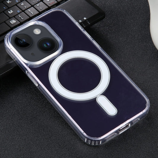 For iPhone 15 Plus GEBEI MagSafe Magnetic Transparent Phone Case(Transparent) by GEBEI
