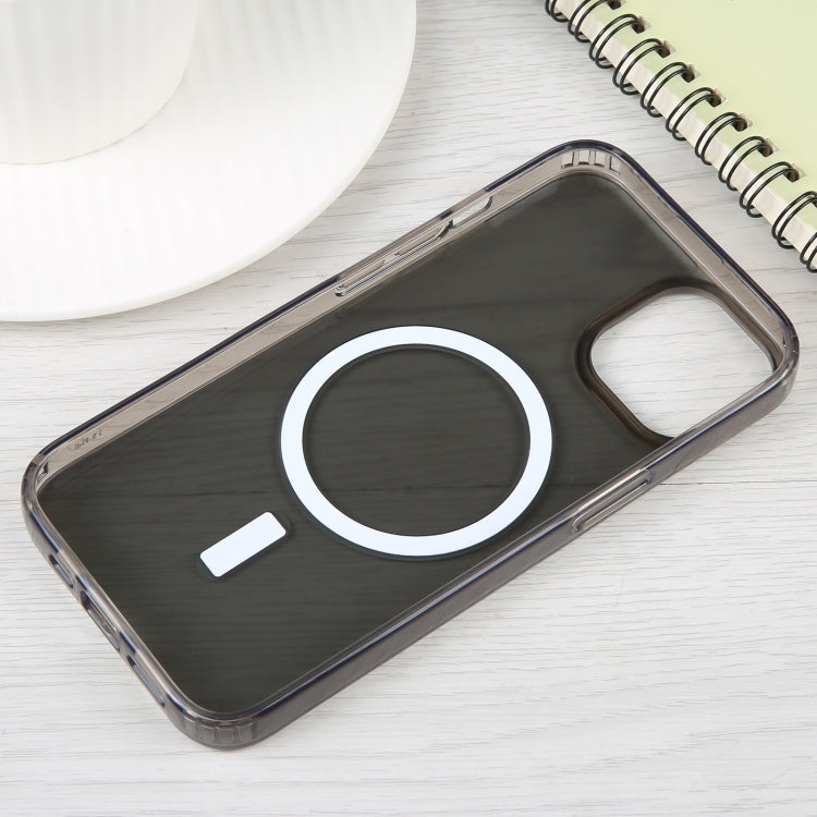 For iPhone 15 GEBEI MagSafe Magnetic Transparent Phone Case(Transparent Black) by GEBEI
