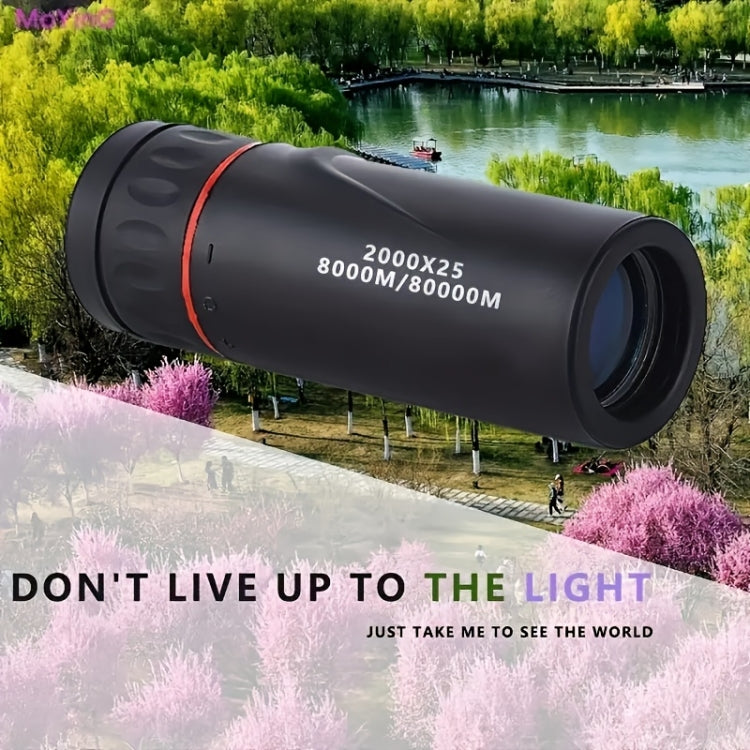 2000x25 3.6 inch 12x HD Magnification Monocular High Power Telescope - Monocular Binoculars by buy2fix | Online Shopping UK | buy2fix