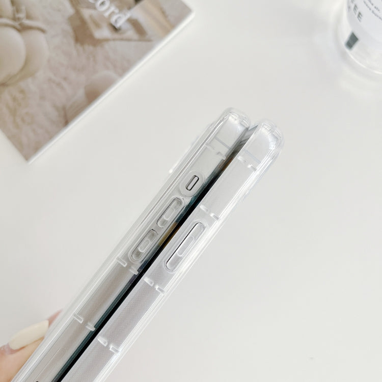 For iPhone 15 Pro Max Airbag Transparent TPU Phone Case by buy2fix