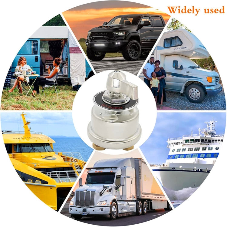 300A Car Ships RV High Current Battery Cut-Off Switch Battery Power Isolator With Accessories by buy2fix