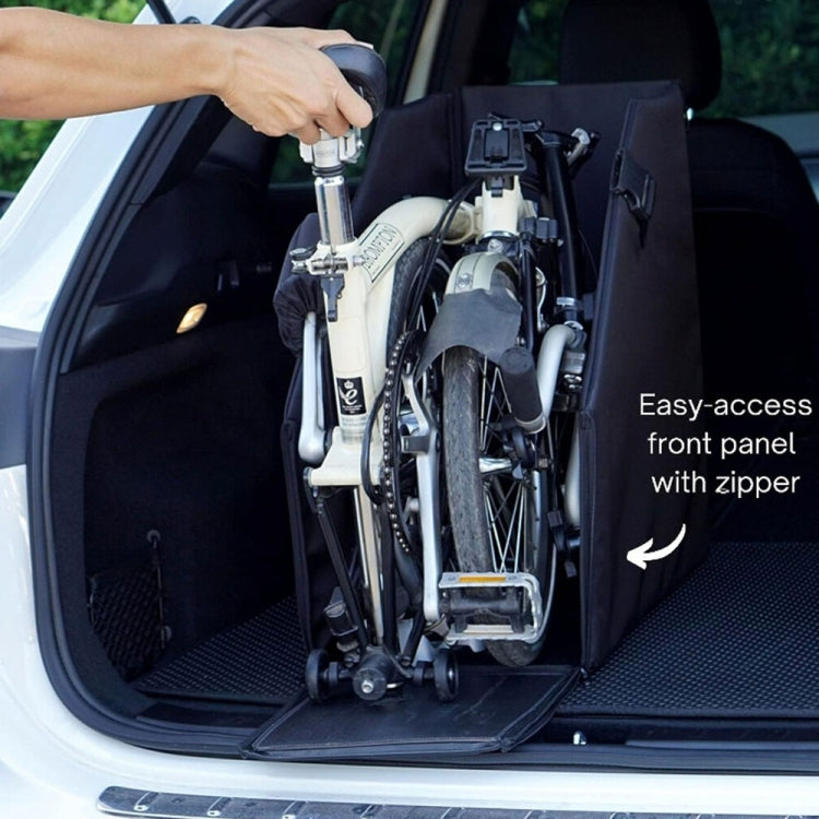 Oxford Cloth Car Trunk Folding Bicycle Storage Box with Dust Cover(Black) by buy2fix