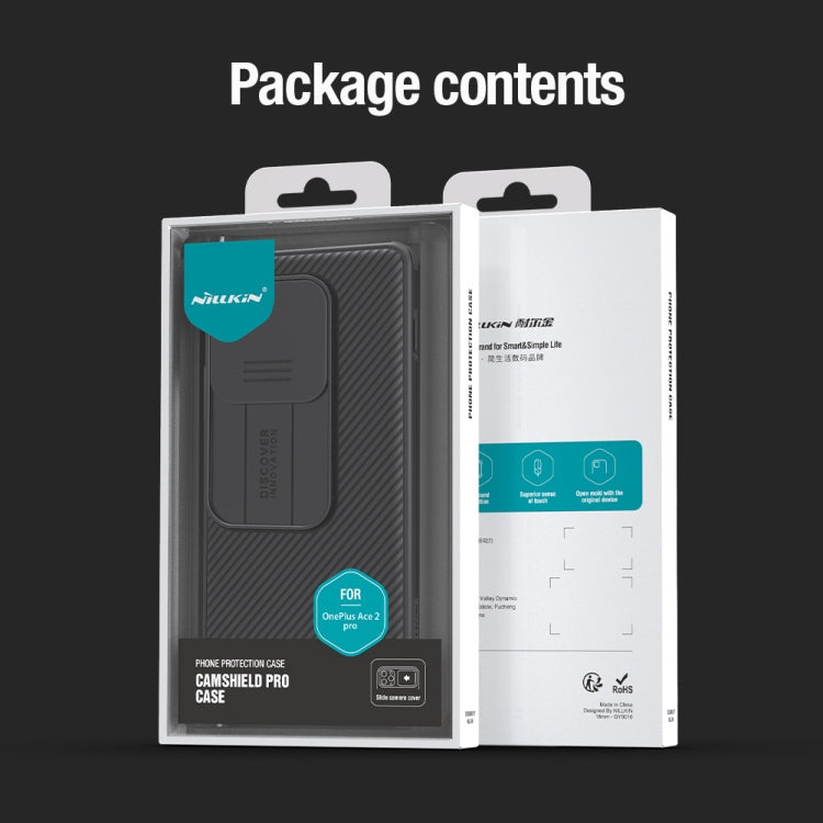 For OnePlus Ace 2 Pro NILLKIN CamShield Pro PC Phone Case(Green) by NILLKIN