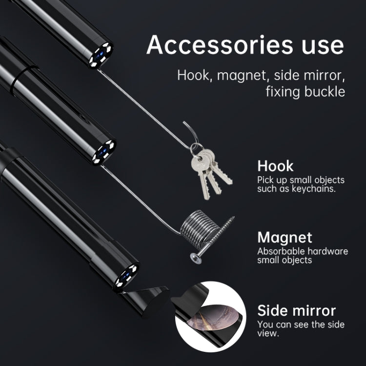 128AV 8mm Lenses Industrial Pipeline Endoscope with 2.4 inch Screen, Spec:3m Tube - by buy2fix | Online Shopping UK | buy2fix