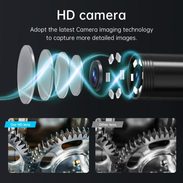 128AV 8mm Lenses Industrial Pipeline Endoscope with 2.4 inch Screen, Spec:5m Tube - by buy2fix | Online Shopping UK | buy2fix